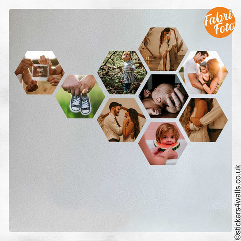 New Dad Gift, Reusable Personalised FabriFoto Photo Wall Stickers,
