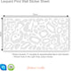 Reusable Leopard Print Fabric Wall Stickers, Colour Animal Print Design Decals