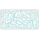 Reusable Leopard Print Fabric Wall Stickers, Colour Animal Print Design Decals