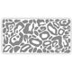 Reusable Leopard Print Fabric Wall Stickers, Colour Animal Print Design Decals