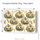 Reusable Pumpkin Window Decoration, Halloween Window Cling