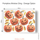 Reusable Pumpkin Window Decoration, Halloween Window Cling