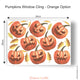 Reusable Pumpkin Window Decoration, Halloween Window Cling