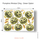 Reusable Pumpkin Window Decoration, Halloween Window Cling