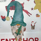 Reusable Nordic Gnome Window Decorations, Christmas Window Cling Decals