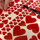 Reusable Valentines Heart Shaped Window Stickers, White or Red Heart Wedding Window Cling, Pack Of 118 Hearts Decals