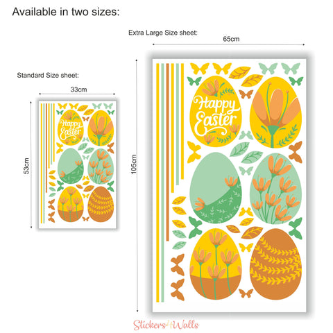 Reusable Easter Window Decorations, Hanging Easter Egg Designs For Window Displays