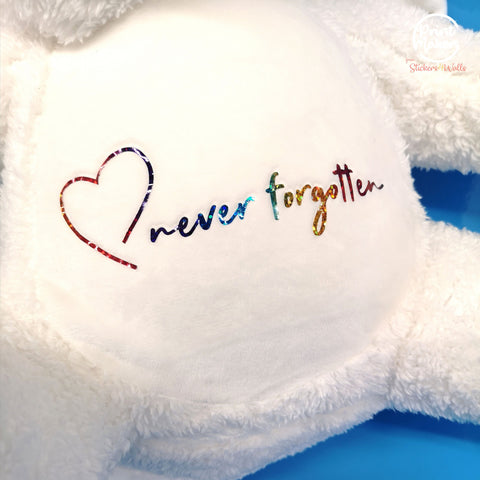 Never Forgotten Memory Angel Bear, Soft Toy With Personalisation Name Option