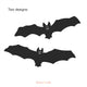 Bat Window Decorations, Static Cling Sets Of Halloween Bats