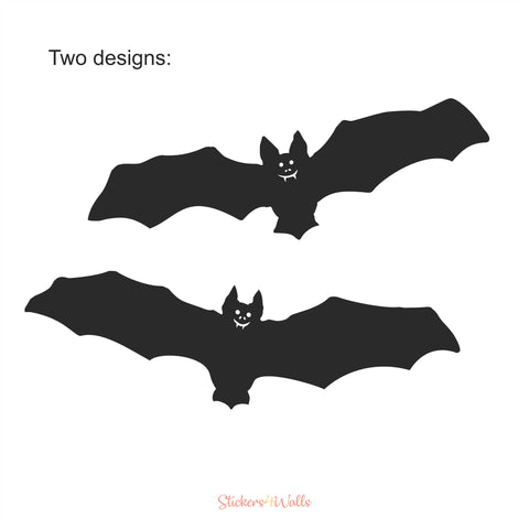 Bat Window Decorations, Static Cling Sets Of Halloween Bats