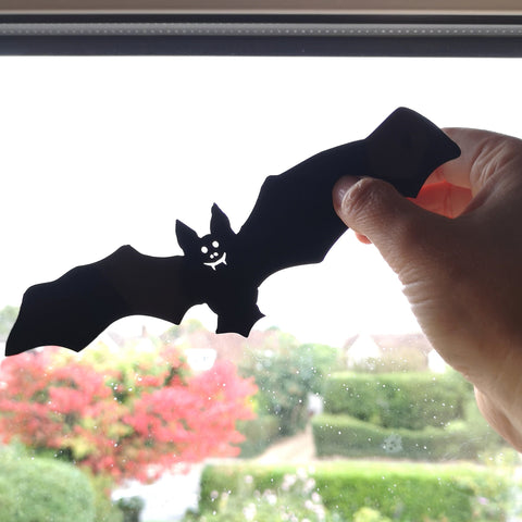Bat Window Decorations, Static Cling Sets Of Halloween Bats