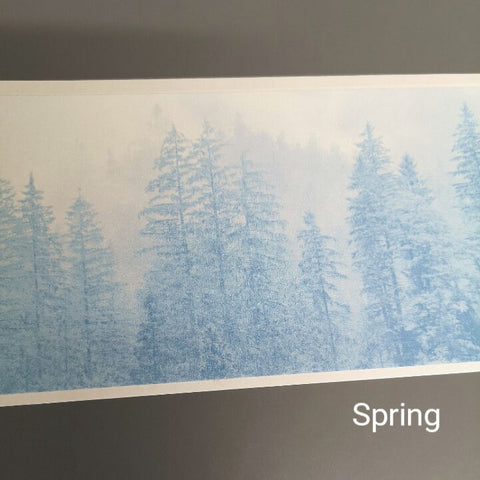 Reusable Fabric Treeline Border Wall Sticker