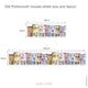 Row of Houses, Portsmouth City Wall Sticker, Street Scene Border Home Decal