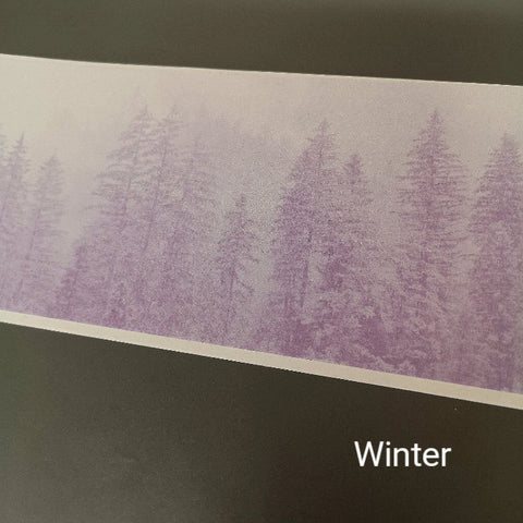 Reusable Fabric Treeline Border Wall Sticker