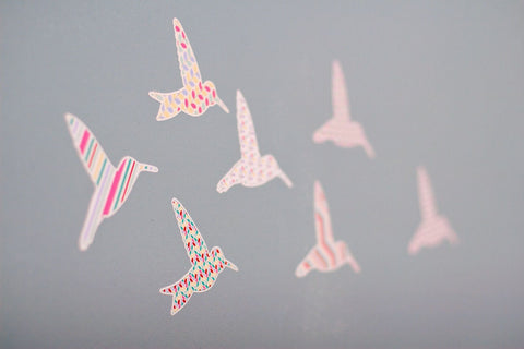 Hummingbird wall stickers, bird wall stickers, butterfly wall stickers, hummingbird decals, butterfly decals, girls wall stickers