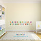 Reusable Traditional Fabric Alphabet Wall Stickers,  Alphabet & Number Wall Decals For Kids