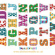 Reusable Traditional Fabric Alphabet Wall Stickers,  Alphabet & Number Wall Decals For Kids