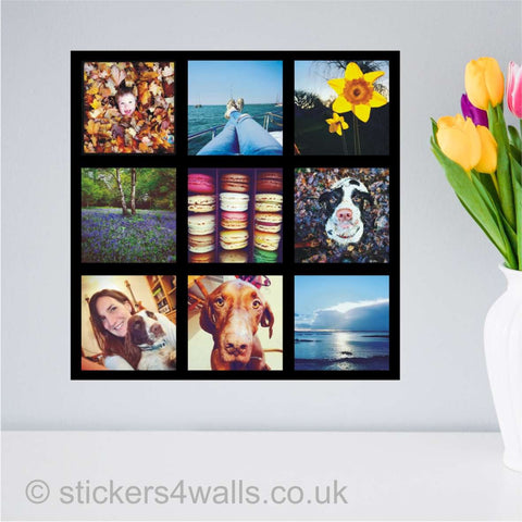 Reusable Personalised Photo Wall Sticker, Instagram Photo Fabric Poster