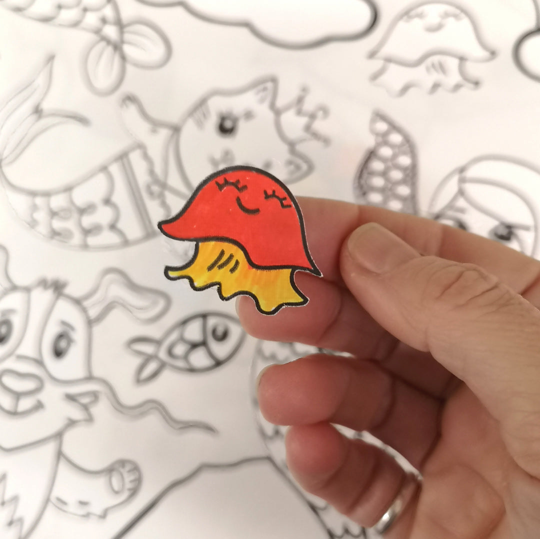 Colour In Wall Stickers for Kids and Adults for your moment of calm